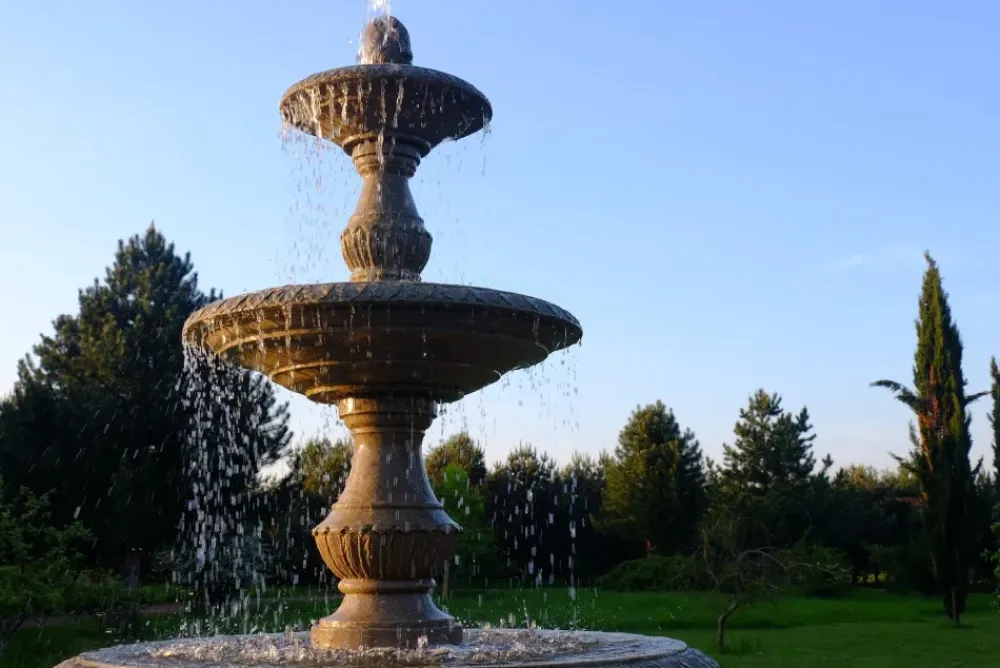 Water Features^Statues & Sculptures Grand Triple Tier 4m Sandstone Stone Water Fountain Feature