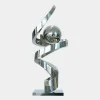 Table Top|Floor Standing^Statues & Sculptures Gravity Sphere 92cm Silver Metal Indoor Sculpture