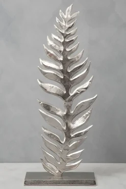Table Top|Contemporary^Statues & Sculptures Harmonic Leaf 67cm Metal Indoor Sculpture