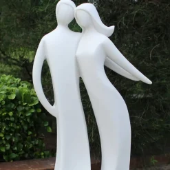 Modern^Statues & Sculptures Harmony 80cm Marble Resin Modern Garden Statue
