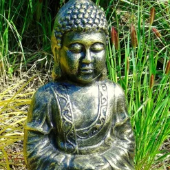 Buddha^Statues & Sculptures Hindu Buddha Bronze Metal Garden Statue