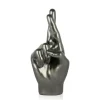 Table Top|Contemporary^Statues & Sculptures Hope Hand 28cm Anthracite Resin Indoor Sculpture