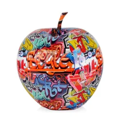 Table Top|Graffiti^Statues & Sculptures Iconic Apple 30cm Graffiti Resin Indoor Sculpture