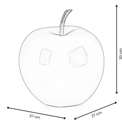 Table Top|Contemporary^Statues & Sculptures Iconic Apple 30cm Red Resin Indoor Sculpture
