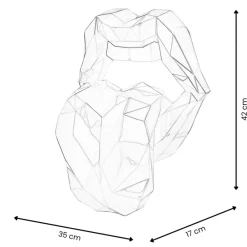 Wall Art|Contemporary^Statues & Sculptures Iconic Lips 42cm Red Resin Wall Sculpture