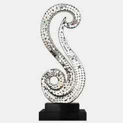 Table Top|Floor Standing^Statues & Sculptures Iconic Symphony 85cm Silver Metal Indoor Sculpture