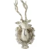 Wall Art|Animals^Statues & Sculptures Imperial Stag 65cm Silver Metal Wall Sculpture