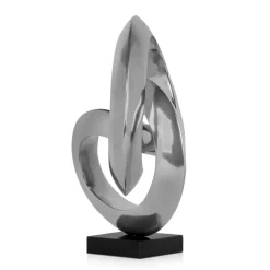 Table Top|Abstract^Statues & Sculptures Infinite Orbit 45cm Silver Resin Indoor Sculpture