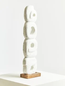 Table Top|Abstract^Statues & Sculptures Infinite Quartet 61cm White Wood Indoor Sculpture