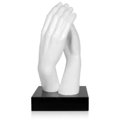 Table Top|Contemporary^Statues & Sculptures Infinite Touch 36cm White Resin Indoor Sculpture