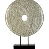 Table Top|Abstract^Statues & Sculptures Infinity Core 50cm Silver Wood Indoor Sculpture