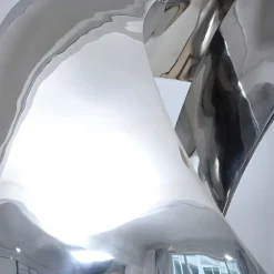 Giant|Floor Standing^Statues & Sculptures Infinity Fusion 180cm Silver Metal Garden Sculpture