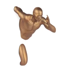 Figurative|Wall Art^Statues & Sculptures Infinity Man 28cm Bronze Resin Wall Sculpture