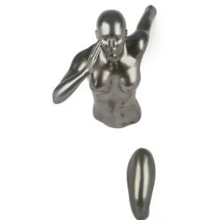 Figurative|Wall Art^Statues & Sculptures Infinity Woman 50cm Anthracite Resin Wall Sculpture