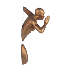 Figurative|Wall Art^Statues & Sculptures Infinity Woman 28cm Bronze Resin Wall Sculpture