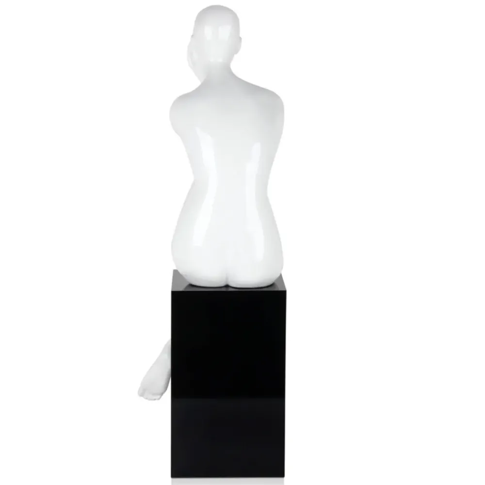 Figurative|Floor Standing^Statues & Sculptures Introspective 74cm White Resin Indoor Sculpture