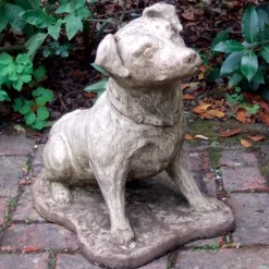 Dogs^Statues & Sculptures Jack Russell Terrier Stone Garden Ornament