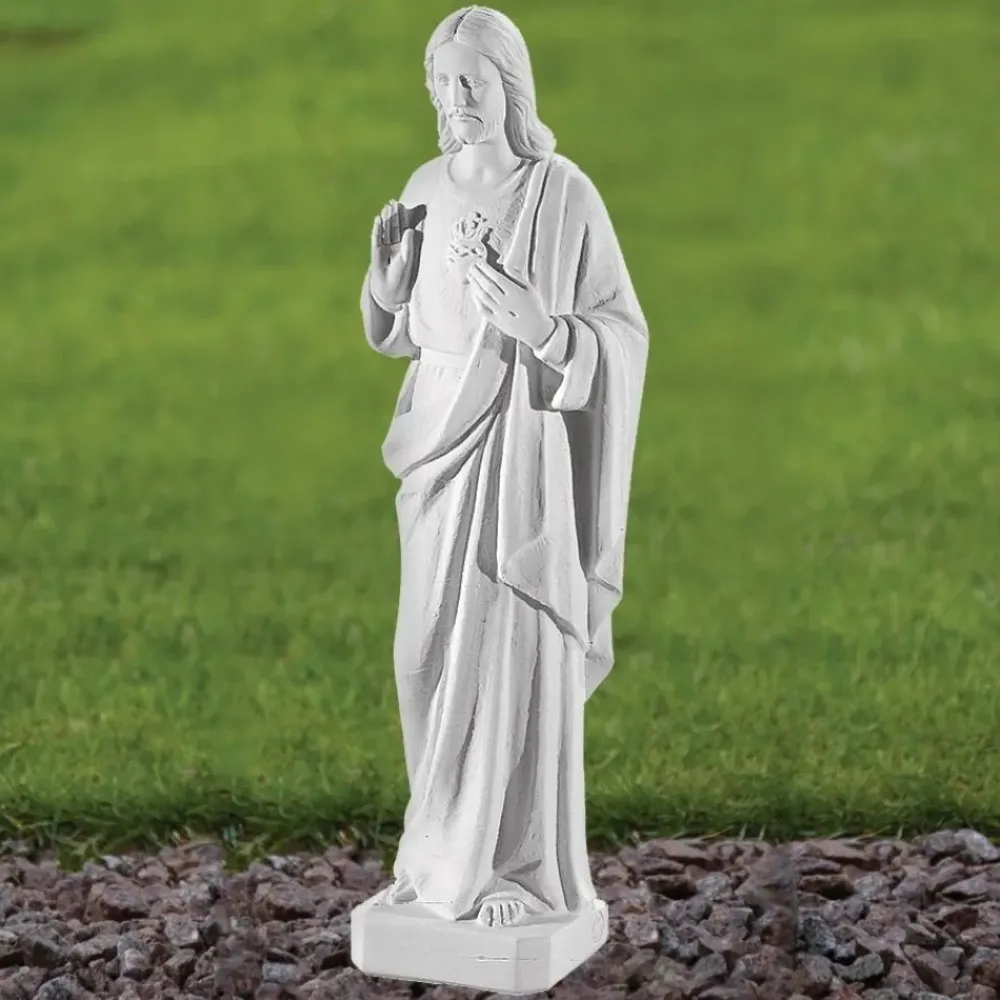 Jesus^Statues & Sculptures Jesus Christ 40cm Marble Resin Garden Statue
