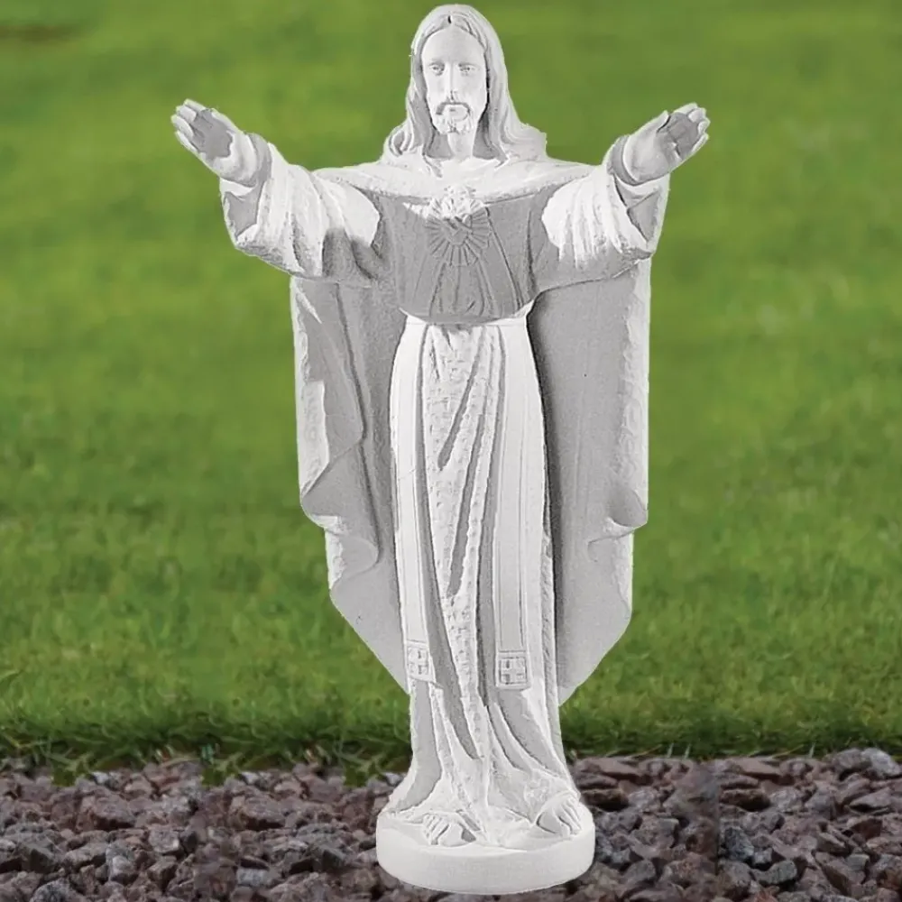 Jesus^Statues & Sculptures Jesus Christ 43cm Marble Resin Garden Statue