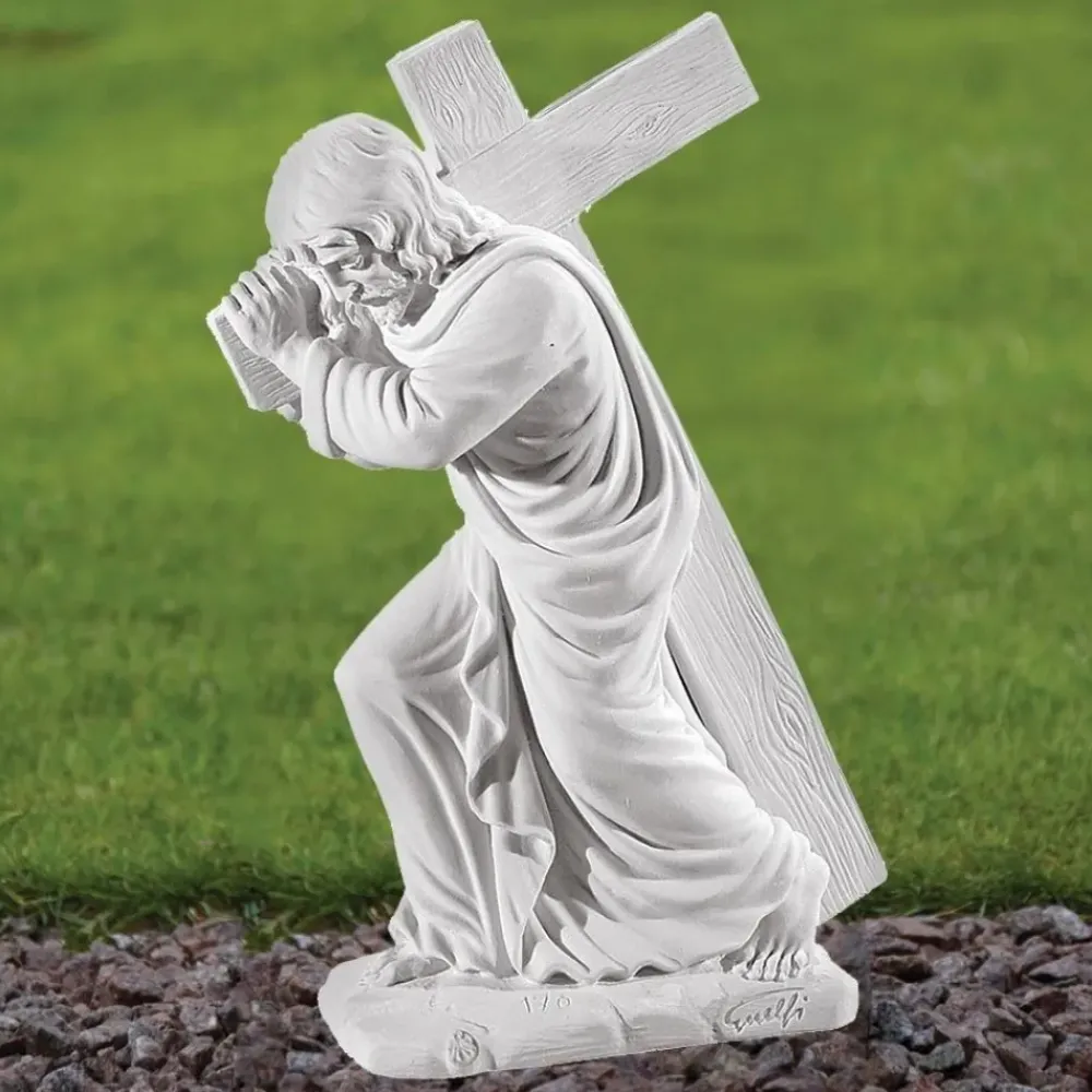 Jesus^Statues & Sculptures Jesus Christ 38cm Marble Resin Garden Statue