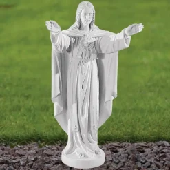 Jesus^Statues & Sculptures Jesus Christ 79cm Marble Resin Garden Statue