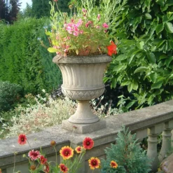Large|Round^Statues & Sculptures Kensington Urn Stone Garden Planter