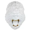 Wall Art|Animals^Statues & Sculptures King Gorilla 43cm White Resin Wall Sculpture