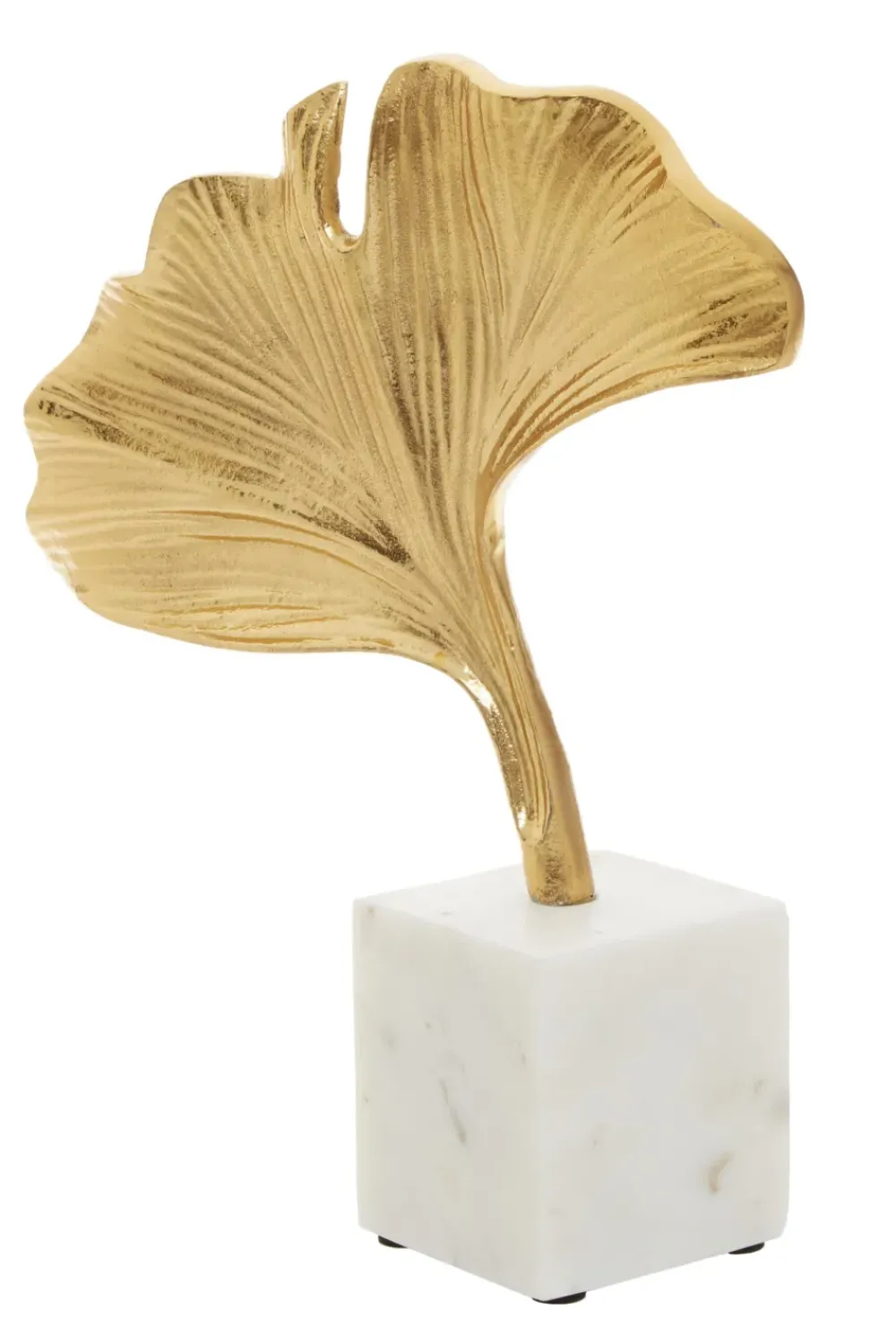 Table Top|Contemporary^Statues & Sculptures Leaf of Light 30cm Gold Metal Indoor Sculpture