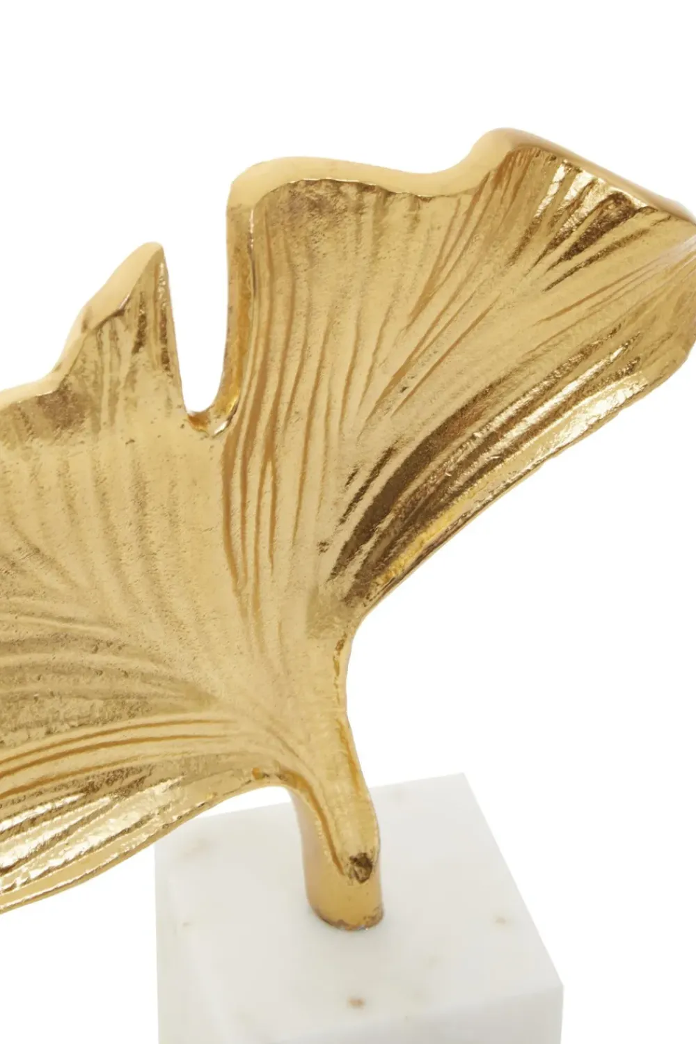 Table Top|Contemporary^Statues & Sculptures Leaf of Light 30cm Gold Metal Indoor Sculpture