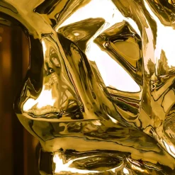 Floor Standing|Abstract^Statues & Sculptures Liquid Mirage 155cm Gold Metal Garden Sculpture