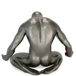 Figurative|Table Top^Statues & Sculptures Lost Affection 32cm Anthracite Resin Indoor Sculpture