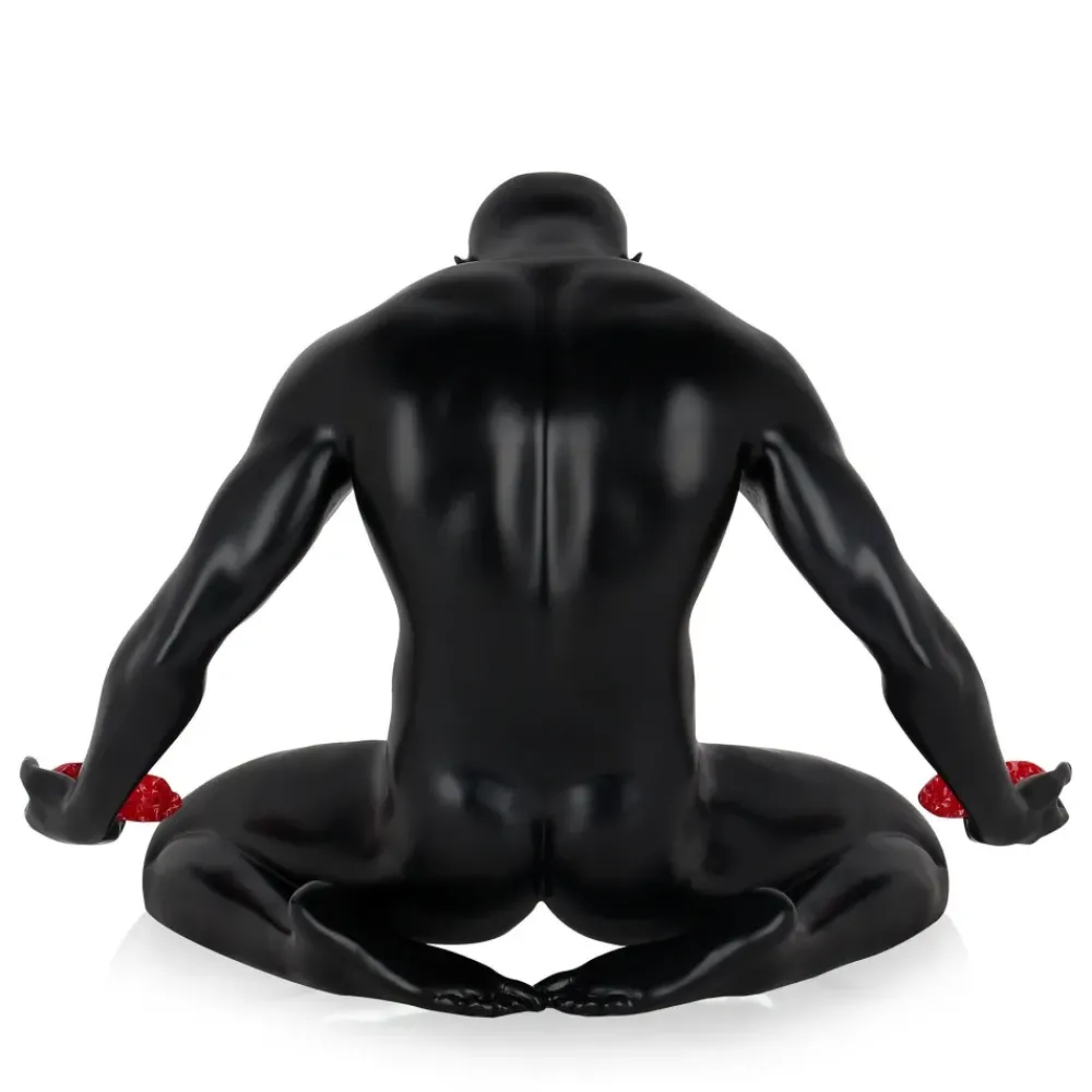 Figurative|Table Top^Statues & Sculptures Lost Affection 32cm Black Resin Indoor Sculpture