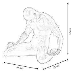 Figurative|Table Top^Statues & Sculptures Lost Affection 32cm Black Resin Indoor Sculpture