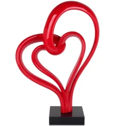 Floor Standing|Abstract^Statues & Sculptures Love Fusion 73cm Red Resin Indoor Sculpture