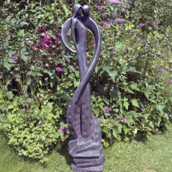 Modern^Statues & Sculptures Loving Kiss Modern Poly Resin Garden Statue