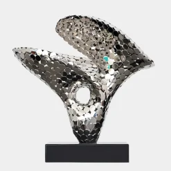 Table Top|Abstract^Statues & Sculptures Lucid Motion 47cm Silver Metal Indoor Sculpture