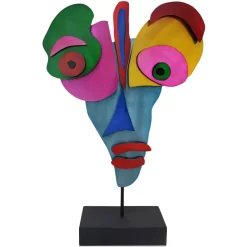 Table Top|Abstract^Statues & Sculptures Lucid Visage 59cm Abstract Metal Indoor Sculpture