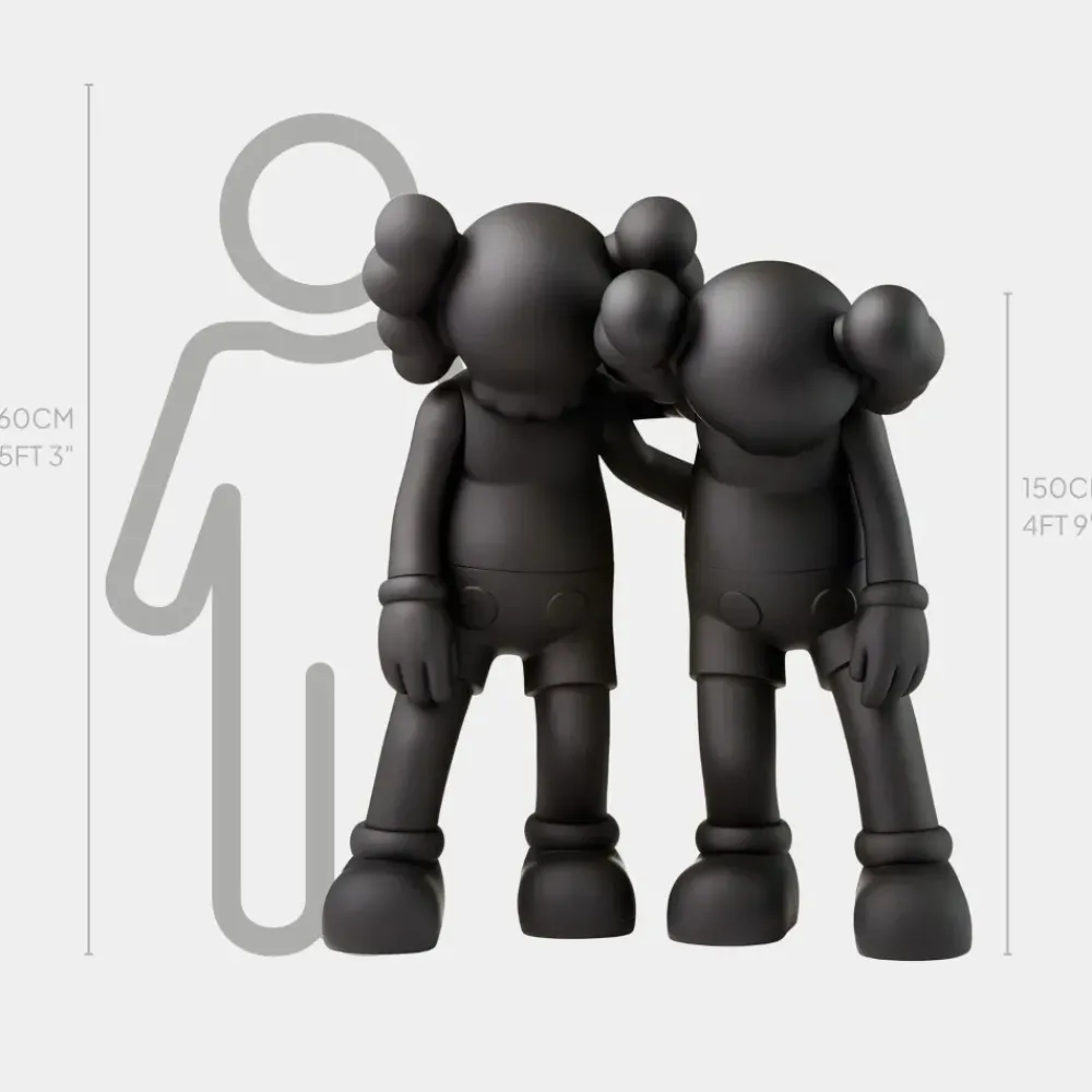Figurative|Floor Standing^Statues & Sculptures Lucify Companions 150cm Black Resin Indoor Sculpture