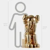 Figurative|Floor Standing^Statues & Sculptures Lucify Hide 130cm Gold Resin Indoor Sculpture