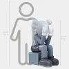 Figurative|Floor Standing^Statues & Sculptures Lucify Hide 130cm Grey Resin Indoor Sculpture