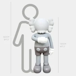 Figurative|Floor Standing^Statues & Sculptures Lucify Motion 130cm Grey Resin Indoor Sculpture v1