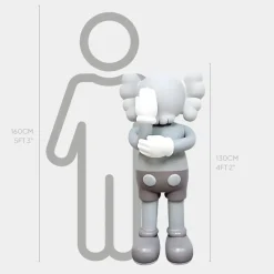 Figurative|Floor Standing^Statues & Sculptures Lucify Motion 130cm Grey Resin Indoor Sculpture v3