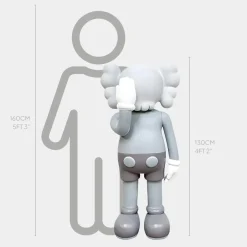 Figurative|Floor Standing^Statues & Sculptures Lucify Motion 130cm Grey Resin Indoor Sculpture v5