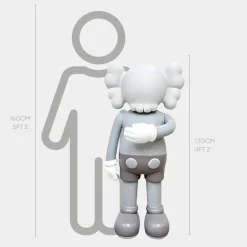 Figurative|Floor Standing^Statues & Sculptures Lucify Motion 130cm Grey Resin Indoor Sculpture v2