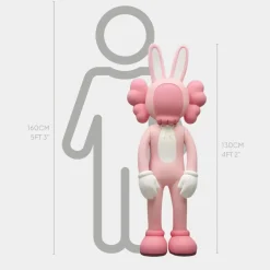 Floor Standing|Pop Art^Statues & Sculptures Lucify Rabbit 130cm Pink Resin Indoor Sculpture