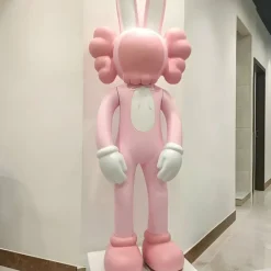 Floor Standing|Pop Art^Statues & Sculptures Lucify Rabbit 130cm Pink Resin Indoor Sculpture