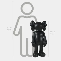 Figurative|Floor Standing^Statues & Sculptures Lucify Seek 100cm Black Resin Indoor Sculpture