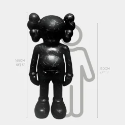 Giant|Figurative^Statues & Sculptures Lucify Seek 170cm Black Resin Indoor Sculpture