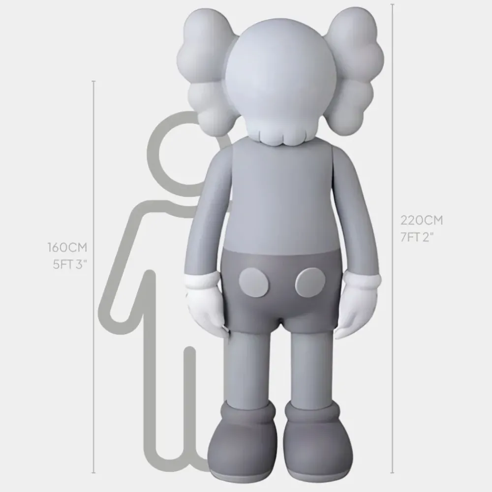Giant|Figurative^Statues & Sculptures Lucify Seek 220cm Grey Resin Indoor Sculpture