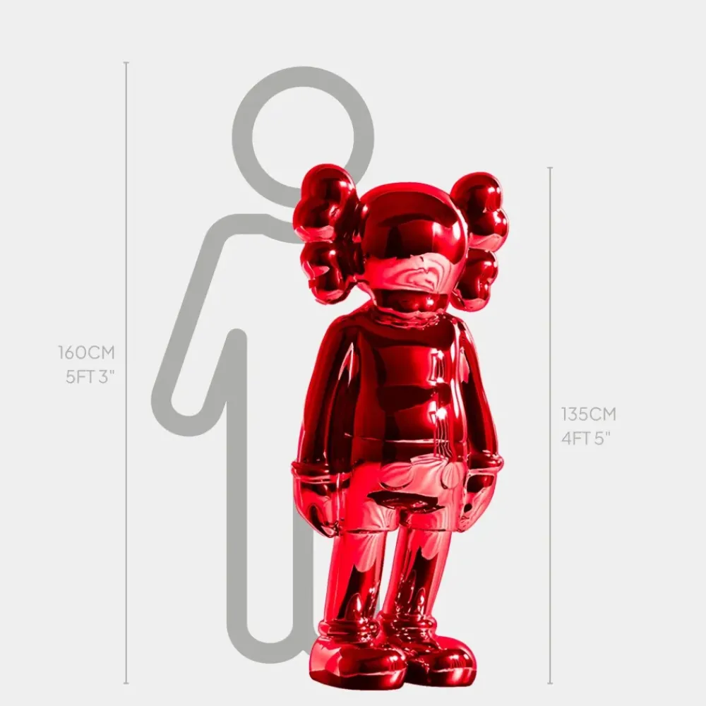 Figurative|Floor Standing^Statues & Sculptures Lucify Seek 135cm Red Resin Indoor Sculpture